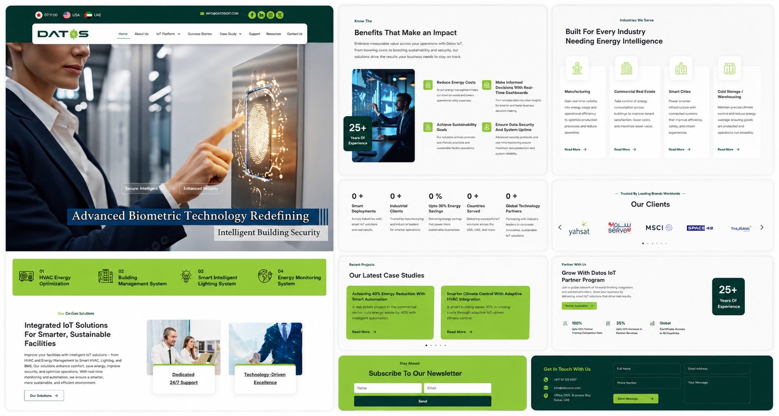 Datos IoT 3 — smart technology website, IoT solutions website, SaaS website design