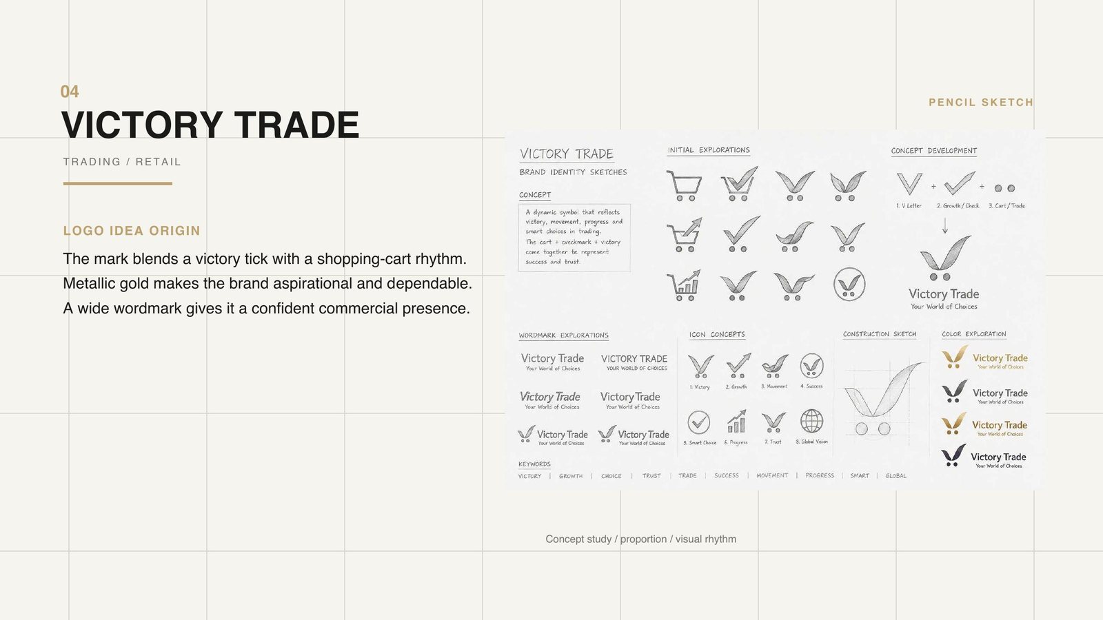 Victory Trade 1 — retail logo design, trading company branding, UAE logo design